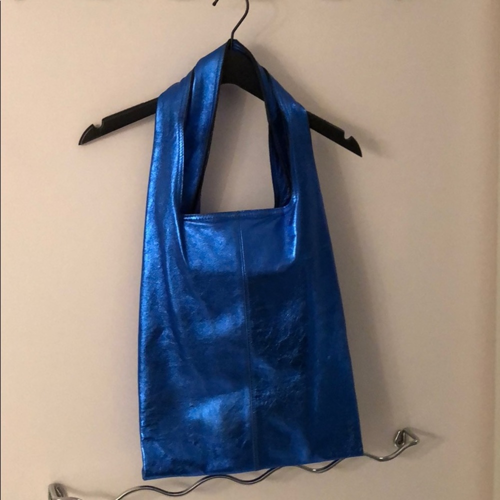 Metallic Blue Cynthia Vincent shoulder bag